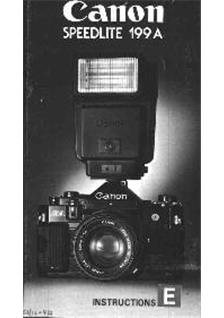 Canon 199 A manual. Camera Instructions.